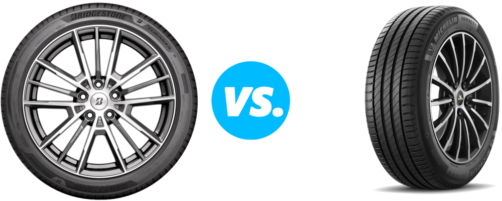 Bridgestone Turanza 6 vs Michelin Primacy 4 Plus